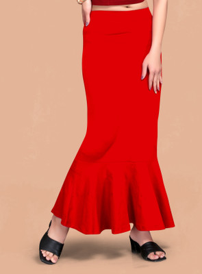 DRESQUE STORE DS_PC_PLEATS_3504_RED(M) Lycra Blend Petticoat(M)