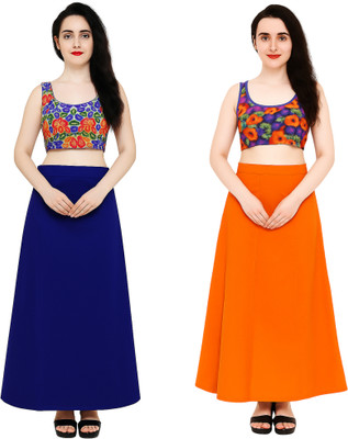 IGNOTO FKD_PTCT-BLU_ORNG/ Cotton Blend Petticoat(Free)