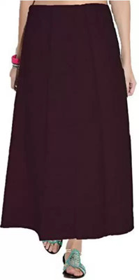 FFF FASHION Brown petticoat Pure Cotton Petticoat(Free)