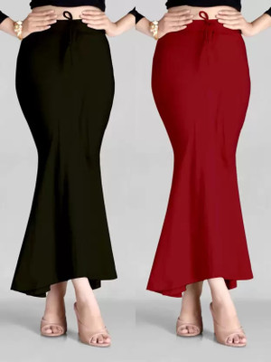 FABVIO PLUS Fishcut Saree Shapewear Petticoat Lycra Blend Petticoat(XL)
