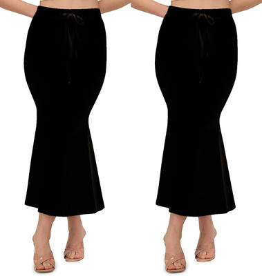ALYNE BLACK-COMBO-FISHCUT-BLACK-BLACK Lycra Blend Petticoat(3XL)