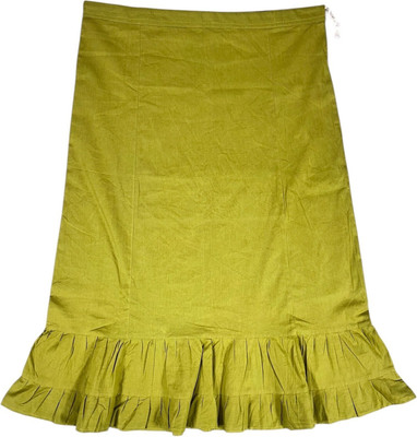 Belizs Avocado Green Pure Cotton Petticoat(XXL)