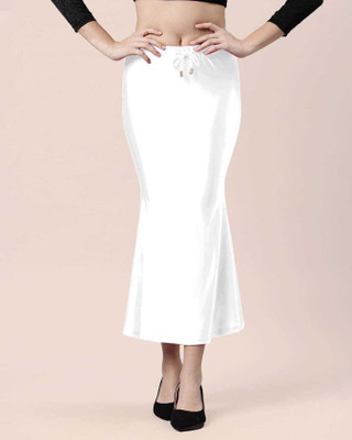 VDIHATA FASHION White Color Women'S Lycra Stretchable Fishcut Petticoat Shapewear Underskirt Lycra Blend Petticoat(M)