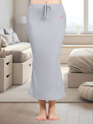 Trendmalls New.P01-LightGrey Lycra Blend Petticoat(3XL)