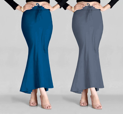 VIDRIVA EXPORT Peticoat Morpitch+Grey Lycra Blend Petticoat(L)