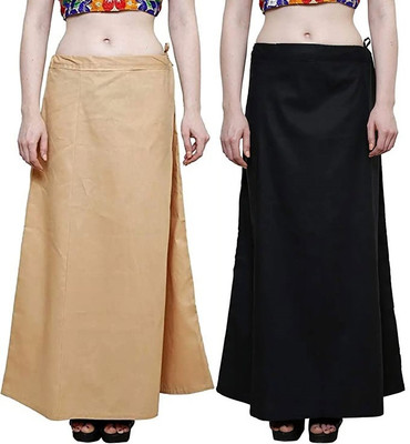 preeticreation BlackBeigefree Pure Cotton Petticoat(Free)