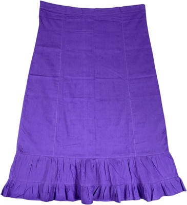 Belizzi Paridhan Bluish Purple Pure Cotton Petticoat(XXL)