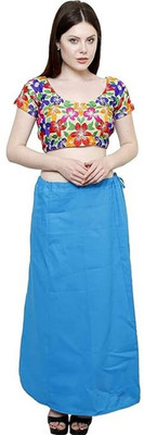 KAVYA DESIGNERS COTTON PETTICOAT FIROZI S86 Pure Cotton Petticoat(Free)