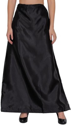 KAVYA DESIGNERS Black Satin Petticoat46 Pure Satin Petticoat(Free)