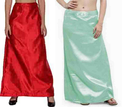 KAVYA DESIGNERS COMBO SATIN PETTICOAT ST16 Pure Satin Petticoat(Free)