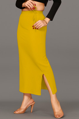 The Stanch Shapeware Yellow MT0042 Lycra Blend Petticoat(M)