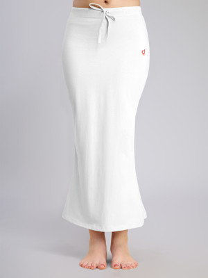 Trendmalls P08-White Cotton Blend Petticoat(XXL)