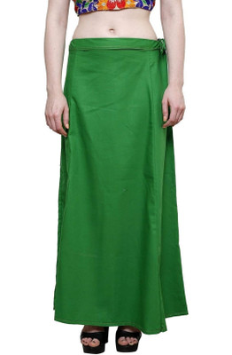 Msfff Green colour pure cotton petticoat Pure Cotton Petticoat(Free)