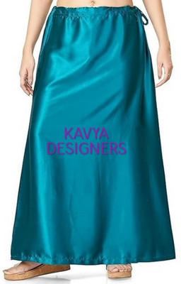 KAVYA DESIGNERS PEACOCK SATIN P2 Pure Satin Petticoat(Free)