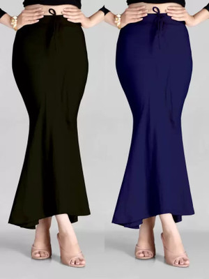 FABVIO PLUS Fishcut Saree Shapewear Petticoat Lycra Blend Petticoat(S)