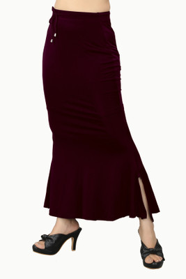 HOC FAST_Fish_Purple_L_Saree Shapewear shapewear petticoat For Women Lycra Blend Petticoat(L)
