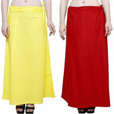 Gugaliya YELLOW-RED Pure Cotton Petticoat(Medium)