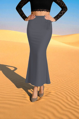DSV ENTERPRISES Shapeware Dark Grey M0080 Lycra Blend Petticoat(XS)