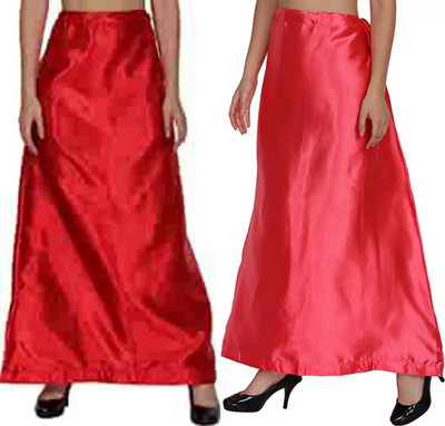 KAVYA DESIGNERS COMBO SATIN PETTICOAT ST86 Pure Satin Petticoat(Free)