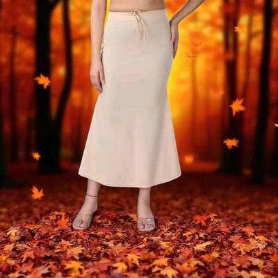 DSV ENTERPRISES Slim Petticoat Gold MT026-M Lycra Blend Petticoat(M)