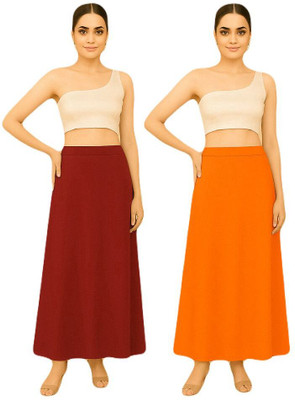 KESHRIGOLD Petticoat Pack of 2 Pure Cotton Petticoat(Free)