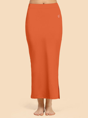 Trendmalls New.P02-DusttyOrange Lycra Blend Petticoat(M)