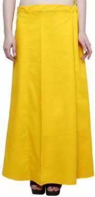 Fn fashion Yellow pure cotton petticoat Pure Cotton Petticoat(XXL)