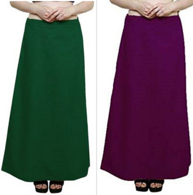 Gugaliya Bottle Green-Jamuni Pure Cotton Petticoat(Medium)