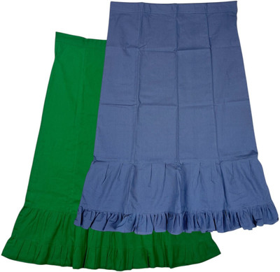 house of common BE Dark Spring Green & Waikawa Grey Combo Pure Cotton Petticoat(XXL)