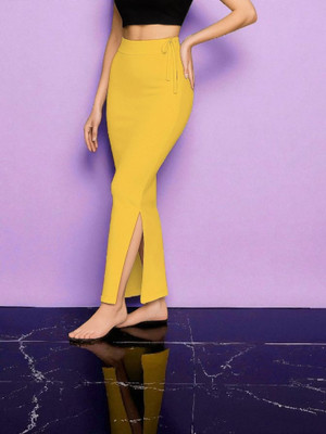 DSV ENTERPRISES Shapeware Yellow M011 Lycra Blend Petticoat(S)