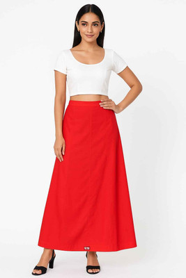AARON A Red001 Cotton Blend Petticoat(Free)