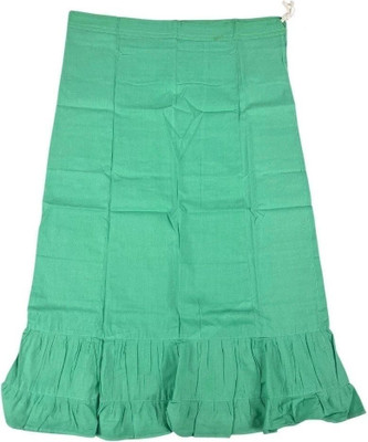 Belizs Medium Spring Green Pure Cotton Petticoat(XXL)