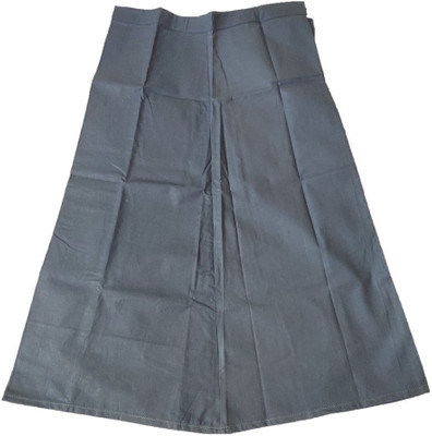 ShreeGarments Pack of 2 Classic Petticoat Sacromento Green Shadow Grey Pure Cotton Petticoat(M)