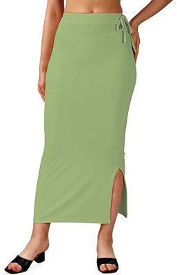 Woo THiNG Plain Color Sari Shapewear For Women Lycra Blend Petticoat(L)