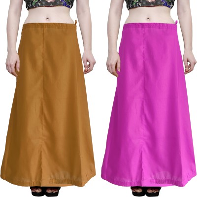 sadaf creation rani+mustard petticoat 2 pcs Pure Cotton Petticoat(Free)