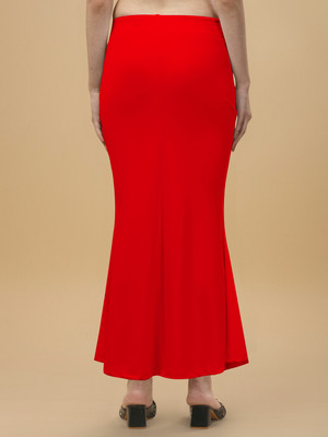 Shayonam and Shayonam Fishcut Saree Shapewear Red Lycra Bland Petticoat Lycra Blend Petticoat(L)