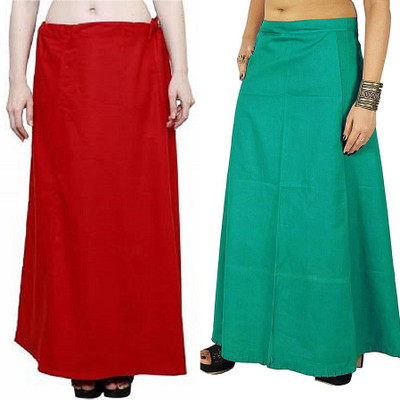 Gugaliya RED-RAMA Pure Cotton Petticoat(Medium)