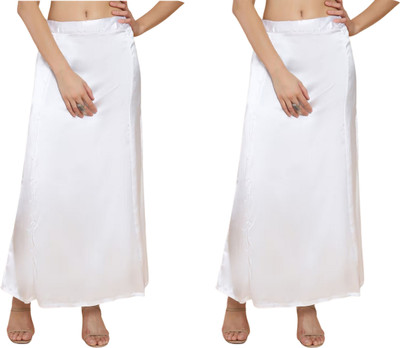 Lootnixx SATIN_SP_WHITE Pure Satin petticoat Combo For women S Pure Satin Petticoat(S)