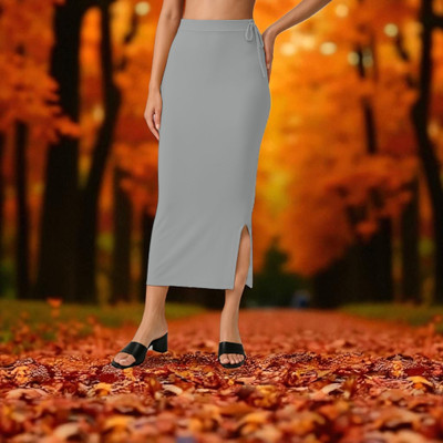 DSV ENTERPRISES Slim Petticoat Light Grey MT026-XXL Lycra Blend Petticoat(XXL)