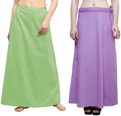 Guddan GD-1112-Pista-Lavender Pure Cotton Petticoat(Free)