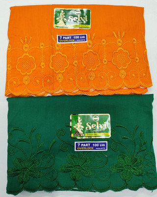 SNR Model Embroidery Petticoat 7 Part Pure Cotton Petticoat(XL)