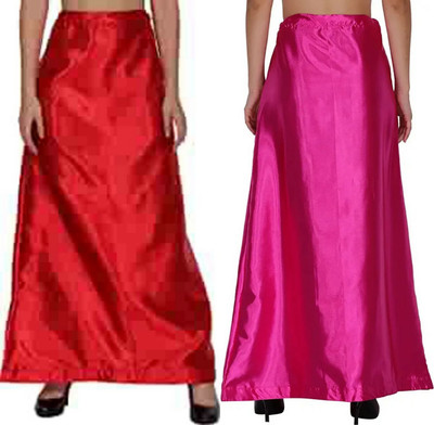 KAVYA DESIGNERS COMBO SATIN PETTICOAT ST93 Pure Satin Petticoat(Free)