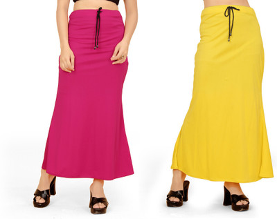 Woo THiNG saree Shapewear Combo Petticoats Lycra Blend Petticoat(M)
