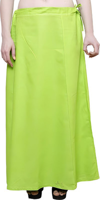 TrendingTrading Dhani Green Cotton Saree Petticoat Shapewear for Women Pure Cotton Petticoat(XL)