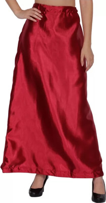 jr fashion Satin petticoat maroon Satin Blend Petticoat(Free)