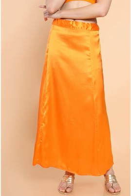 Lootnixx SATIN_SP_ORANGE_S Pure Satin Petticoat(S)