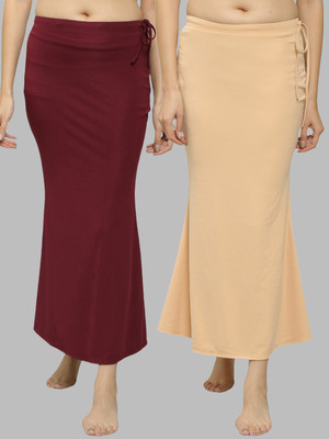 N-gal NSSW01-Wine-Beige Lycra Blend Petticoat(M)