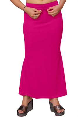 Anti Wrinkle Designer WD-ShapeWear-Pink Lycra Blend Petticoat(L)