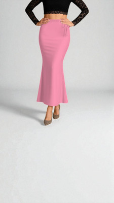 The Stanch Shapeware Pink MT0073 Lycra Blend Petticoat(XS)