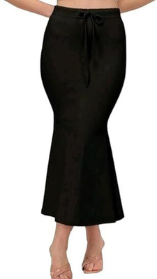 qunootcloset PETTICOAT - BLACK Lycra Blend Petticoat Lycra Blend Petticoat(XL)